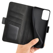 For Motorola Moto G 5G 2024 Dual-side Magnetic Buckle Horizontal Flip Leather Phone Case(Black)