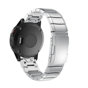 For Garmin Forerunner 965 Titanium Alloy Quick Release 22mm Watch Band(Sliver)