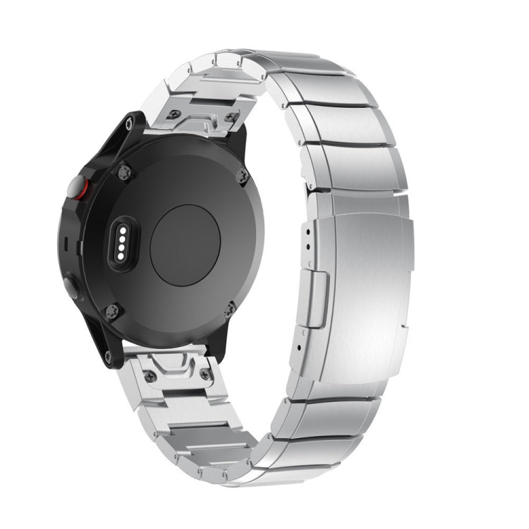 For Garmin Instinct Crossover 22mm Titanium Alloy Quick Release Watch Band(Sliver) - Watch Bands by PMC TechLife | Online Shopping South Africa | PMC TechLife