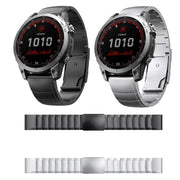 For Garmin Fenix 8 AMOLED 51mm Titanium Alloy Quick Release 26mm Watch Band(Sliver)