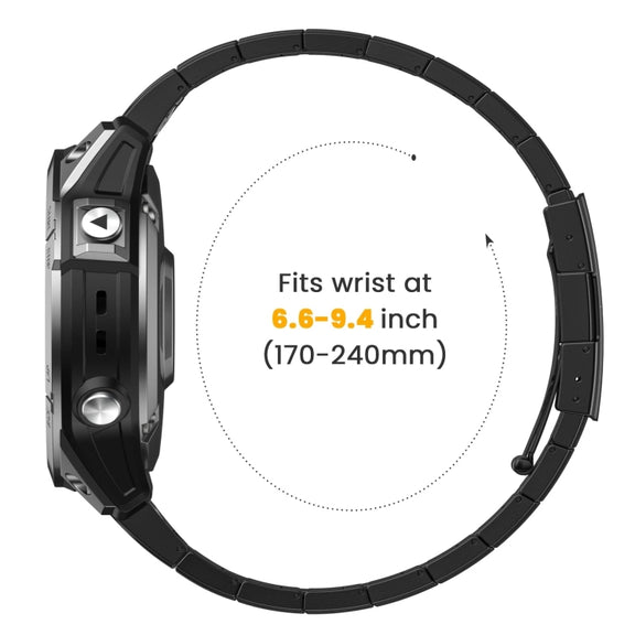 For Garmin Fenix 8 AMOLED 51mm Titanium Alloy Quick Release 26mm Watch Band(Black)