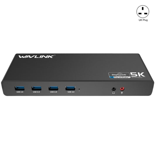 Wavlink UG69DK1 5K Type-C Dual Display USB 3.0 Video Gigabit Ethernet HDMI Docking Station, Plug:UK Plug - free shipping - PMC Jewellery - Order now!