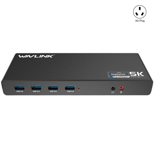 Wavlink UG69DK1 5K Type-C Dual Display USB 3.0 Video Gigabit Ethernet HDMI Docking Station, Plug:AU Plug - free shipping - PMC Jewellery - Order now!