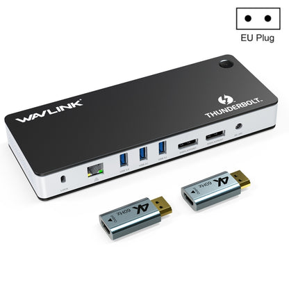 Wavlink UTD21H 60W Host Charging Thunderbolt 3 Docking Station 4K Dual Display 11 in 1 Ports, Plug:EU Plug - free shipping - PMC Jewellery - Order now!
