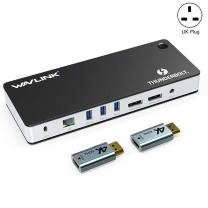 Wavlink UTD21H 60W Host Charging Thunderbolt 3 Docking Station 4K Dual Display 11 in 1 Ports, Plug:UK Plug - free shipping - PMC Jewellery - Order now!
