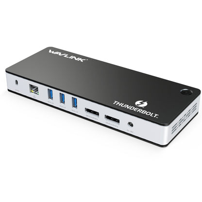 Wavlink UTD21H 60W Host Charging Thunderbolt 3 Docking Station 4K Dual Display 11 in 1 Ports, Plug:UK Plug - free shipping - PMC Jewellery - Order now!