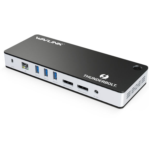 Wavlink UTD21H 60W Host Charging Thunderbolt 3 Docking Station 4K Dual Display 11 in 1 Ports, Plug:US Plug