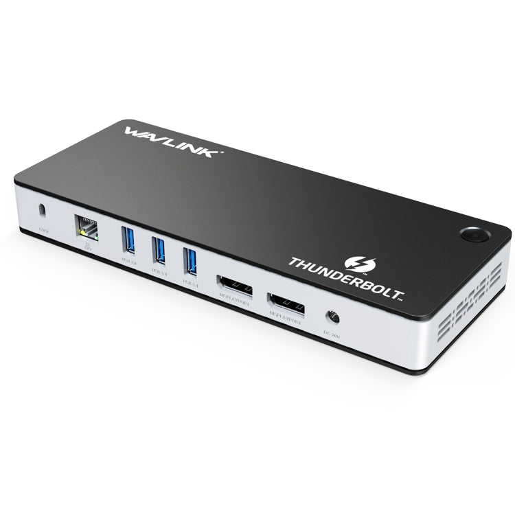 Wavlink UTD21H 60W Host Charging Thunderbolt 3 Docking Station 4K Dual Display 11 in 1 Ports, Plug:US Plug