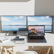 Wavlink UTD21H 60W Host Charging Thunderbolt 3 Docking Station 4K Dual Display 11 in 1 Ports, Plug:US Plug