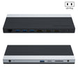 Wavlink UMD05 Display Port HDMI Port RJ45 Ethernet Triple Display MST Laptop Docking Station, Plug:US Plug - free shipping - PMC TechLife - Order now!