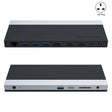 Wavlink UMD05 Display Port HDMI Port RJ45 Ethernet Triple Display MST Laptop Docking Station, Plug:UK Plug - free shipping - PMC TechLife - Order now!