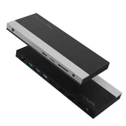 Wavlink UMD05 Display Port HDMI Port RJ45 Ethernet Triple Display MST Laptop Docking Station, Plug:US Plug