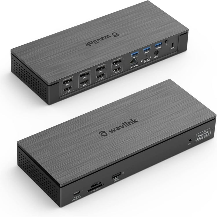 Wavlink UG69PD8 100W PD 18 in 1 Type-C Dock Compatible Type-C Universal Docking Station, Plug:EU Plug