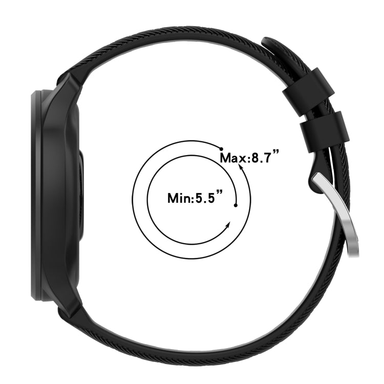 For Samsung Galaxy Watch 6 Classic 47mm 20mm Diamond Textured Silicone Watch Band(White) - Watch Bands by PMC TechLife | Online Shopping South Africa | PMC TechLife | Buy Now Pay Later Mobicred