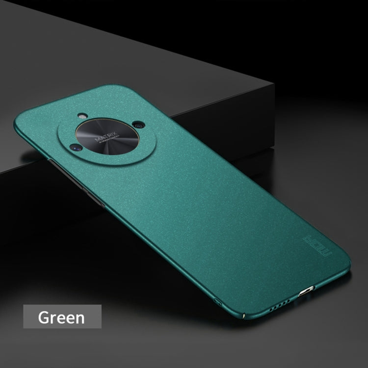 For Honor X50 5G MOFI Fandun Series Frosted PC Ultra-thin All-inclusive Phone Case(Green)