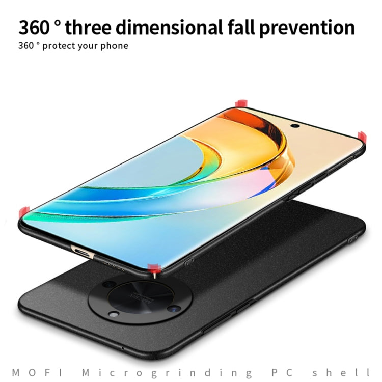 For Honor X50 5G MOFI Fandun Series Frosted PC Ultra-thin All-inclusive Phone Case(Green)