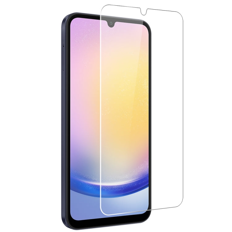 For Samsung Galaxy A25 5G NORTHJO Transparent TPU Phone Case with Tempered Glass Film(Transparent) - Galaxy Phone Cases by NORTHJO | Online Shopping South Africa | PMC TechLife