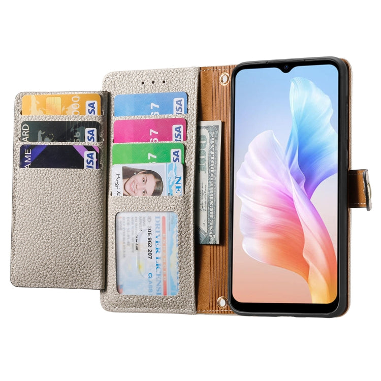 For DOOGEE X98 Pro / X98 Love Zipper Lanyard Leather Phone Case(White) - Doogee Cases by PMC TechLife | Online Shopping South Africa | PMC TechLife | Buy Now Pay Later Mobicred