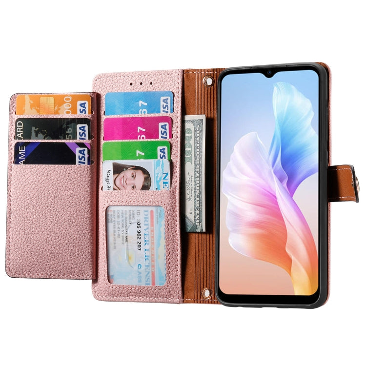 For DOOGEE X98 Pro / X98 Love Zipper Lanyard Leather Phone Case(Pink) - Doogee Cases by PMC TechLife | Online Shopping South Africa | PMC TechLife | Buy Now Pay Later Mobicred