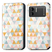For DOOGEE X98 Pro / X98 CaseNeo Colorful Magnetic Leather Phone Case(Nordic Rhombus)
