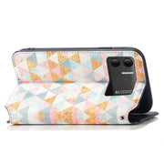 For DOOGEE X98 Pro / X98 CaseNeo Colorful Magnetic Leather Phone Case(Nordic Rhombus)