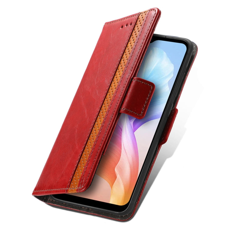 For DOOGEE X98 Pro / X98 CaseNeo Splicing Dual Magnetic Buckle Leather Phone Case(Red) - free shipping - PMC TechLife - Order now!
