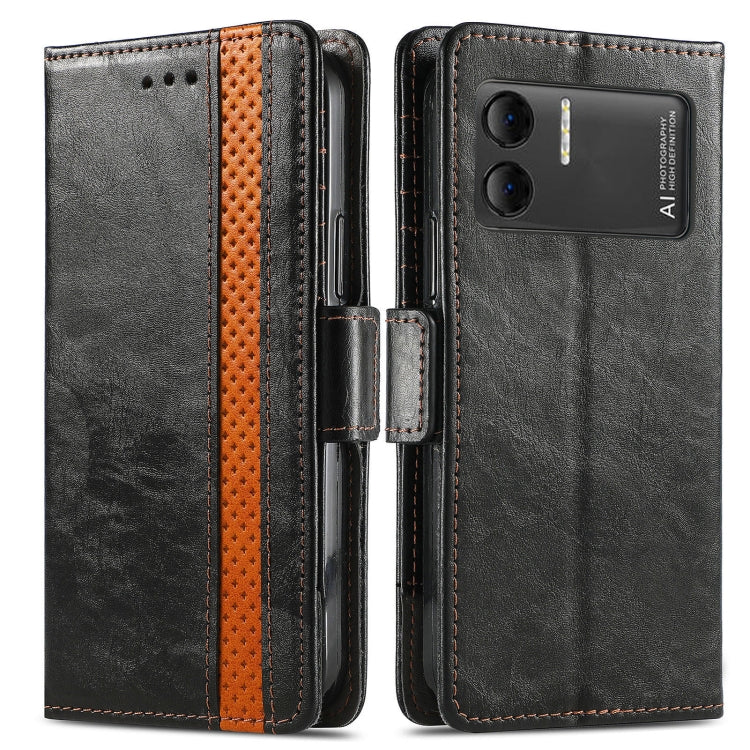 For DOOGEE X98 Pro / X98 CaseNeo Splicing Dual Magnetic Buckle Leather Phone Case(Black) - Doogee Cases by PMC TechLife | Online Shopping South Africa | PMC TechLife | Buy Now Pay Later Mobicred