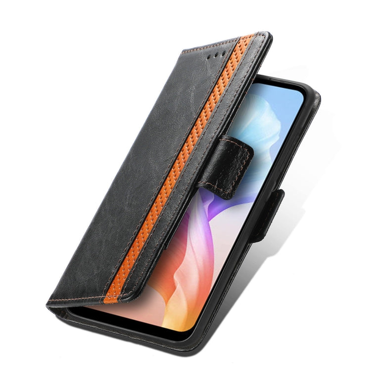 For DOOGEE X98 Pro / X98 CaseNeo Splicing Dual Magnetic Buckle Leather Phone Case(Black) - Doogee Cases by PMC TechLife | Online Shopping South Africa | PMC TechLife | Buy Now Pay Later Mobicred