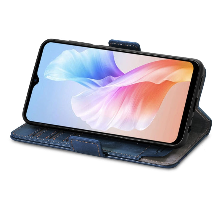 For DOOGEE X98 Pro / X98 CaseNeo Splicing Dual Magnetic Buckle Leather Phone Case(Blue) - Doogee Cases by PMC TechLife | Online Shopping South Africa | PMC TechLife | Buy Now Pay Later Mobicred