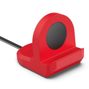 For Samsung Galaxy Watch6 / Watch6 Classic / Watch5 / Watch5 Pro JUNSUNMAY Silicone Charger Stand Non-Slip Base(Red)