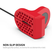 For Samsung Galaxy Watch6 / Watch6 Classic / Watch5 / Watch5 Pro JUNSUNMAY Silicone Charger Stand Non-Slip Base(Red)