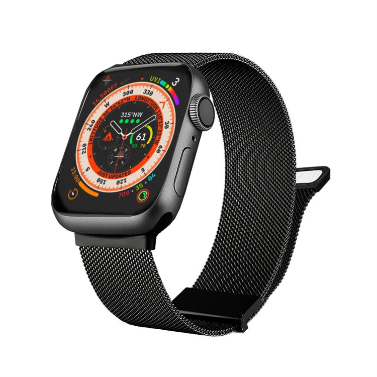 For Apple Watch Ultra 49mm Milan Double Magnetic Steel Mesh Watch Band(Black) - free shipping - PMC TechLife - Order now!