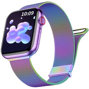 For Apple Watch SE 40mm Milan Double Magnetic Steel Mesh Watch Band(Color)