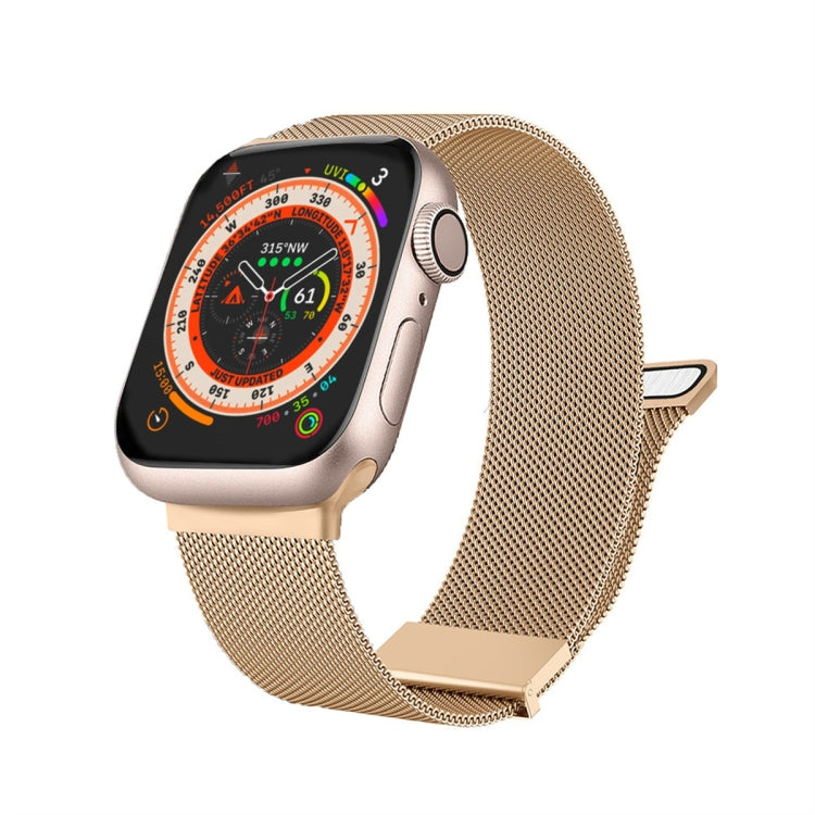 For Apple Watch 6 44mm Milan Double Magnetic Steel Mesh Watch Band(Rose Gold) - free shipping - PMC TechLife - Order now!