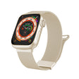 For Apple Watch 5 44mm Milan Double Magnetic Steel Mesh Watch Band(Starlight Color) - free shipping - PMC TechLife - Order now!