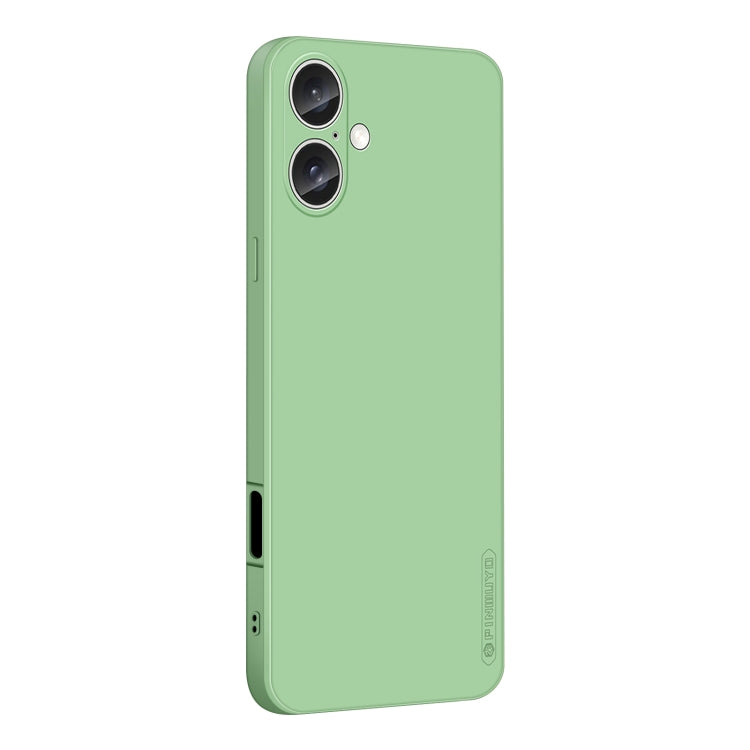 For iPhone 16 Plus PINWUYO Sense Series Liquid Silicone TPU Phone Case(Green) - iPhone 16 Plus Cases by PINWUYO | Online Shopping South Africa | PMC TechLife | Buy Now Pay Later Mobicred