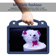 For Samsung Galaxy Tab S9 X710/X716B Handle Kickstand Children EVA Shockproof Tablet Case(Navy Blue)