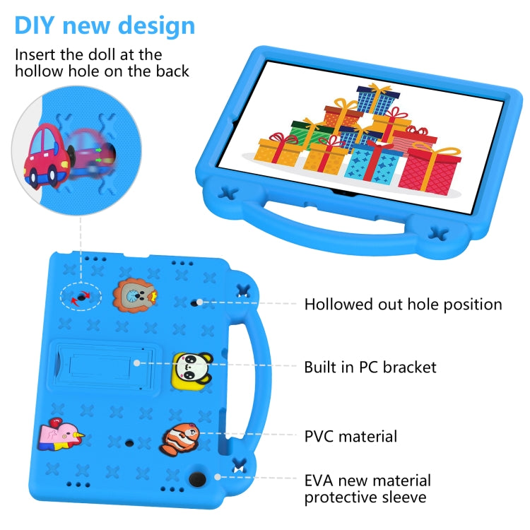 For Samsung Galaxy Tab A9+ X216B Handle Kickstand Children EVA Shockproof Tablet Case(Sky Blue) - Galaxy Tab A9+ by PMC TechLife | Online Shopping South Africa | PMC TechLife