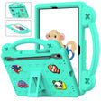 For Samsung Galaxy Tab S9 FE / X510N Handle Kickstand Children EVA Shockproof Tablet Case(Mint Green) - Galaxy Tab S9 FE by PMC TechLife | Online Shopping South Africa | PMC TechLife