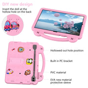 For Samsung Galaxy Tab S9+ 12.4 X810 Handle Kickstand Children EVA Shockproof Tablet Case(Pink)