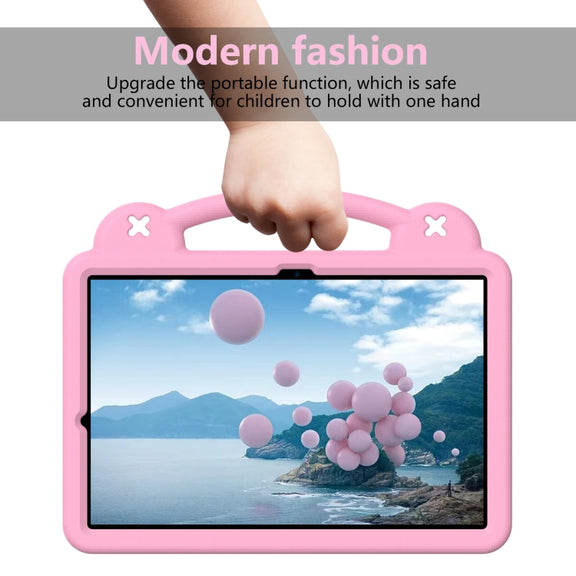 For Samsung Galaxy Tab S9+ 12.4 X810 Handle Kickstand Children EVA Shockproof Tablet Case(Pink)