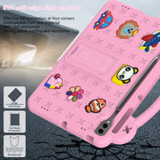 For Samsung Galaxy Tab S10+12.4 X820 Handle Kickstand Children EVA Shockproof Tablet Case(Pink)