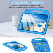 For Samsung Galaxy Tab S10+12.4 X820 Handle Kickstand Children EVA Shockproof Tablet Case(Sky Blue)