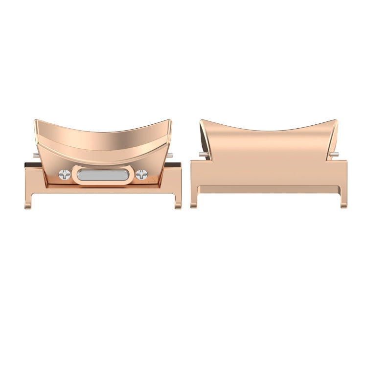 For Samsung Galaxy Watch5 / 5 Pro 20mm 1 Pair Button Style Curved Metal Watch Band Connector(Rose Gold) - free shipping - PMc TechLife - Order now!
