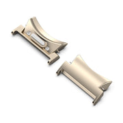 For Samsung Galaxy Watch5 / 5 Pro 20mm 1 Pair Button Style Curved Metal Watch Band Connector(Starlight Color)