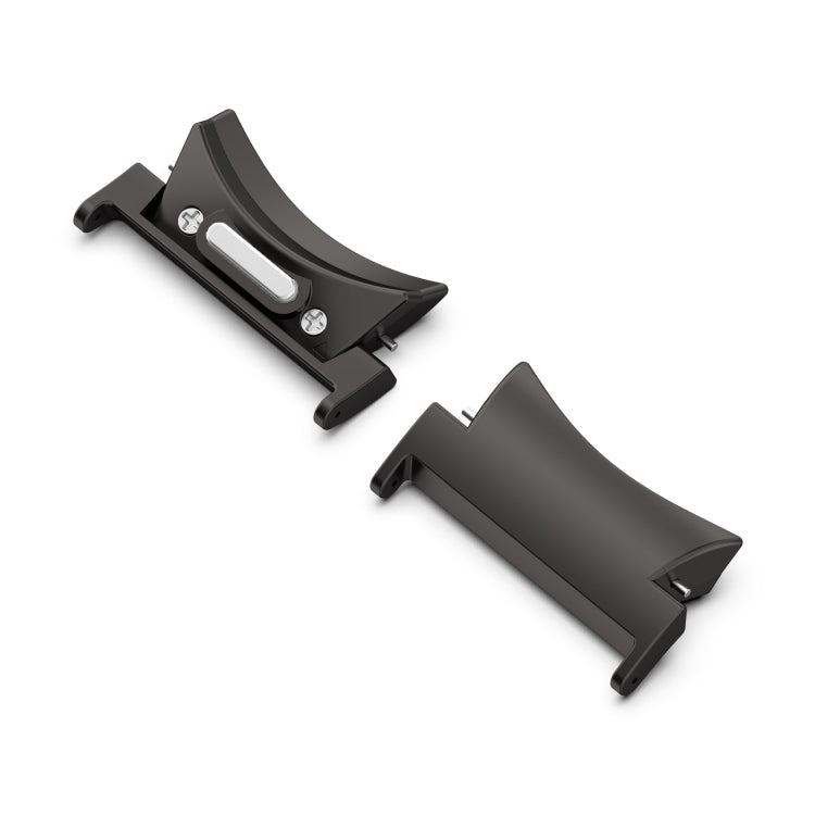 For Samsung Galaxy Watch6 / 6 Classic 22mm 1 Pair Button Style Curved Metal Watch Band Connector(Black) - free shipping - PMc TechLife - Order now!