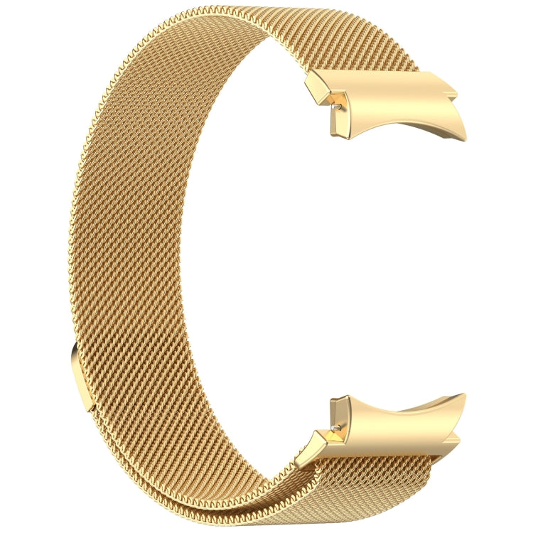 For Samsung Galaxy Watch4 / 4 Classic 46mm Button Style Milan Magnetic Metal Watch Band(Gold)