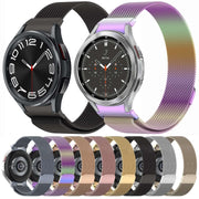 For Samsung Galaxy Watch4 / 4 Classic 46mm Button Style Milan Magnetic Metal Watch Band(Gold)