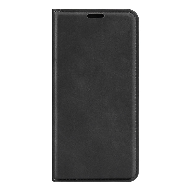 For OPPO K12 Retro-skin Magnetic Suction Leather Phone Case(Black) - OPPO Cases by PMC TechLife | Online Shopping South Africa | PMC TechLife | Buy Now Pay Later Mobicred