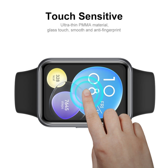 For Huawei Watch Fit Special Edition 2pcs ENKAY 3D Full Coverage Soft PC Edge PMMA HD Screen Film
